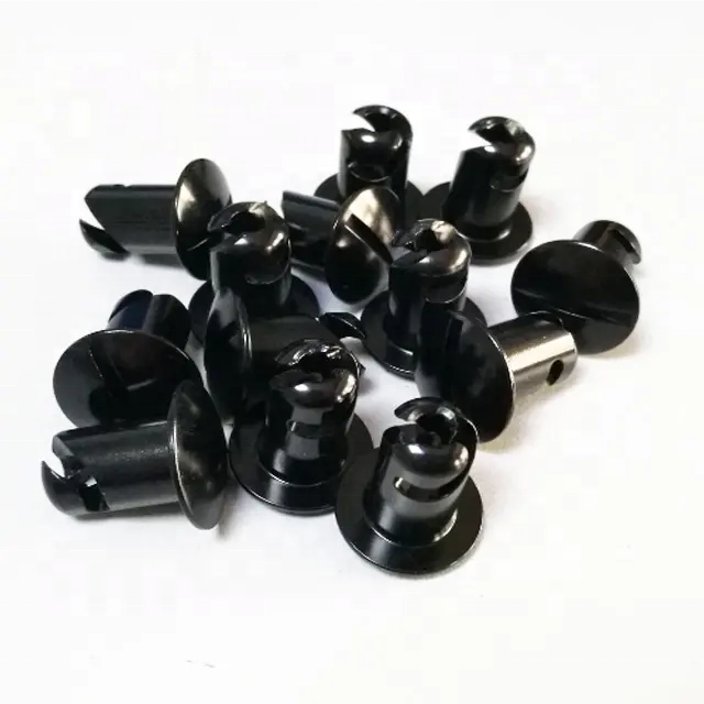 Purpose Replace/Repair Aluminium Black Quarter Turn Dzus Stud 7/16"x.500" for Universal Car Fitment