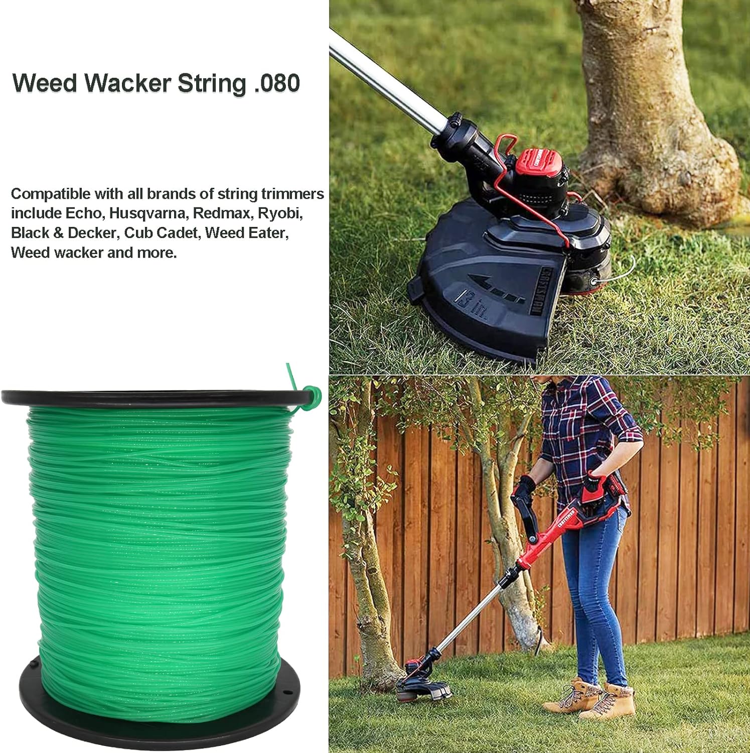 1.3mm-4.0mm Round 5lb Spool Trimmer Line for String Trimmer