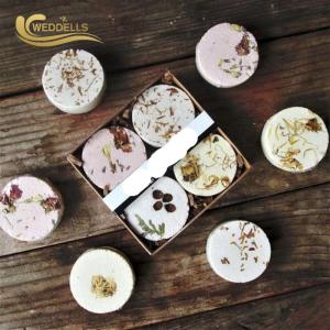 China Vegan Natural Aromatherapy Shower Steamers With Dried Flowers FDA 30g wholesale