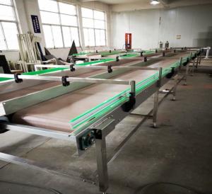 China Gray Plastic Chain Conveyor For Cosmetic Industry Products Transferring wholesale