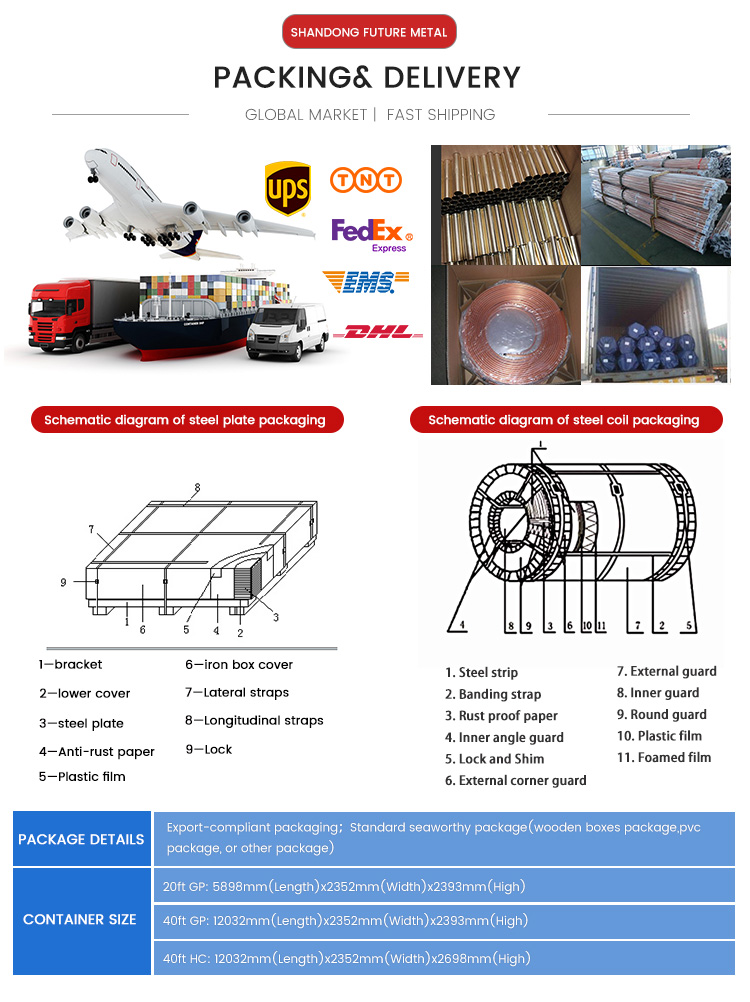 Soft / Hard Temper Pancake Copper Tube ASTM B883 ASTM B819 C12200 C11000