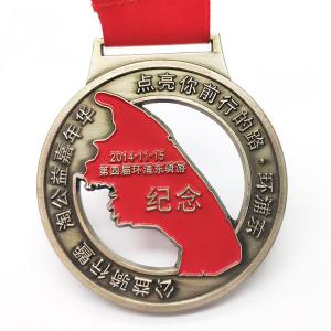 China Wholesale Custom Medal Logo Medallion Soft Enamel Gold Silver Marathon Running Custom Metal Sport Medal wholesale