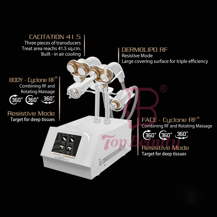 4 In 1 3D 30k Cavitation RF Slimming Machine S Shape Blasting Fat Device
