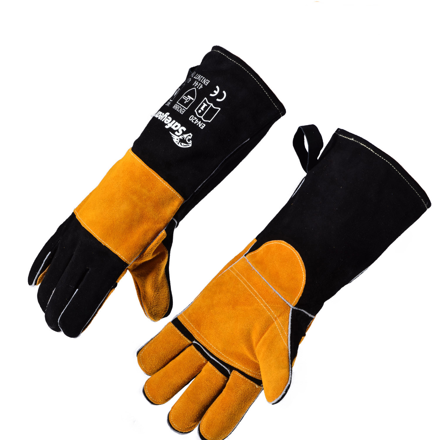 Flome Resistant SAFEYEAR Heat Resistant Welding Gloves For Civil Work EN420