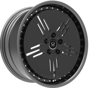 China forged 2-piece car deep dish forged aluminum alloy wheel 5x130 For Benz G63 wholesale