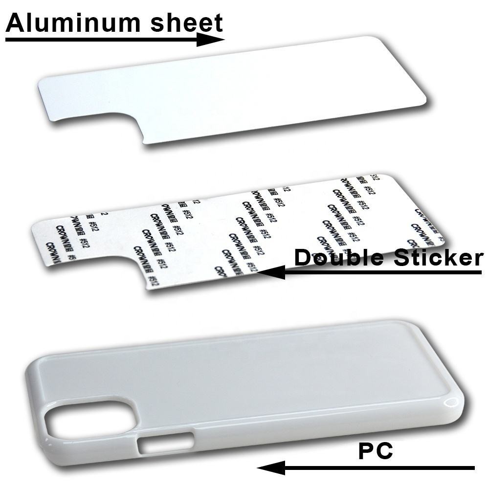 Custom Printing Sublimation Phone Cases For Iphone 16 15 Pro Max Sublimation Blank 2D PC Case With Aluminum Plate