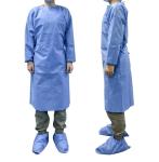 EN13795-1 Liquid Proof PP PE SMS Disposable Hospital Gown