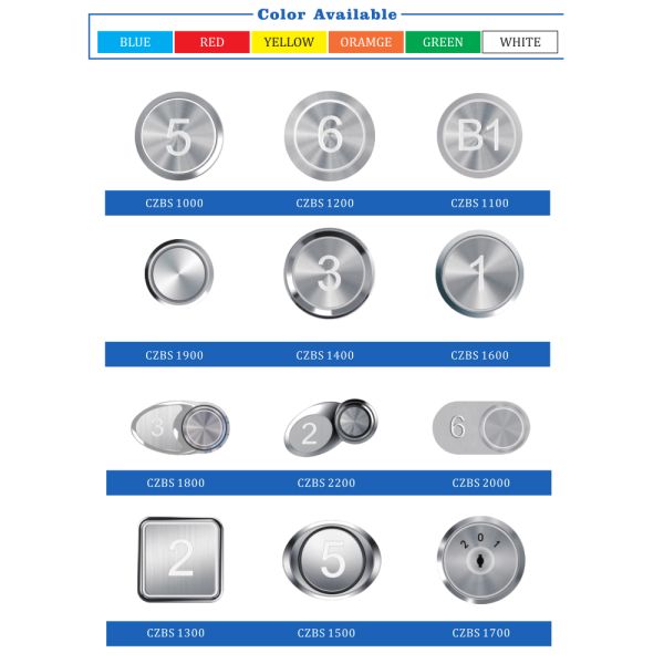 Wholesale Elevator Spare Parts COP LOP Push Button Panel Elevator Control Operating Panel