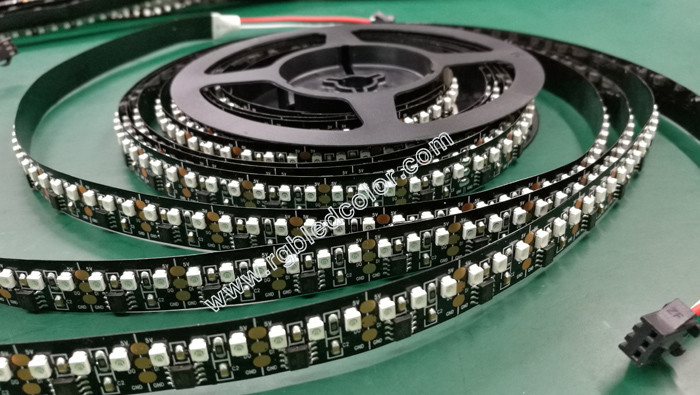 5v 3528 program control green single color led strip 144led