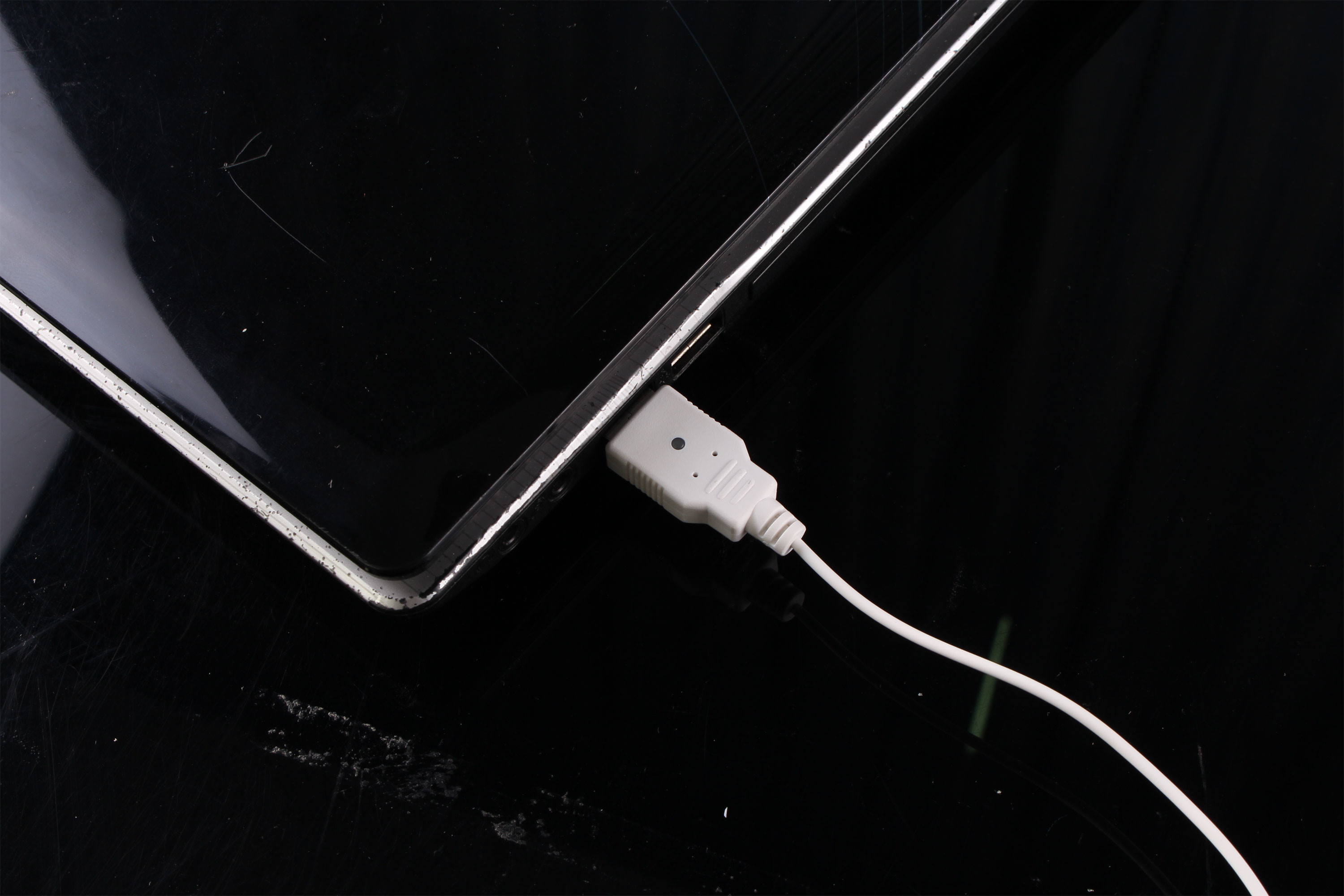 COMER anti-lost alarm security cable locking devices for notebook computer mobile phone alarm display