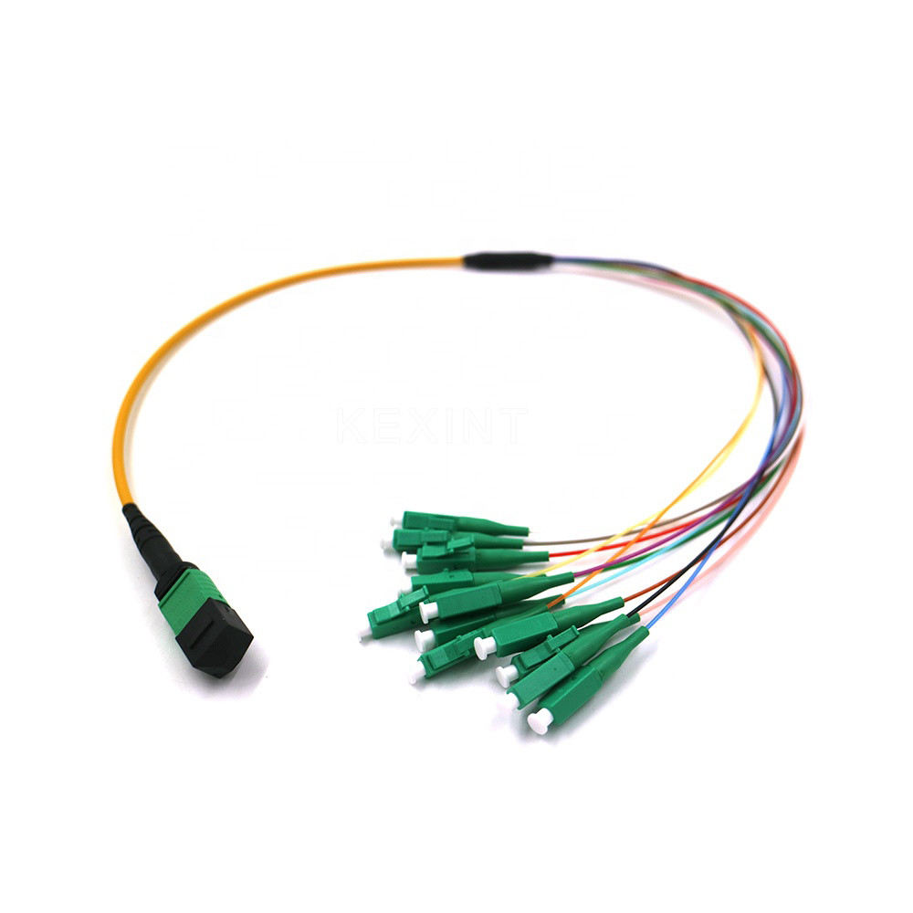 OM3 OM4 G657A Fiber Optic Trunk Cable 24 Core MTP MPO LC Connector