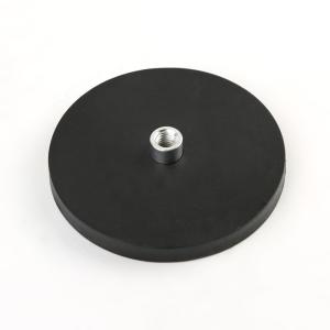 China Internal Thread Dia22mm N52 Rubber Coated Magnet wholesale