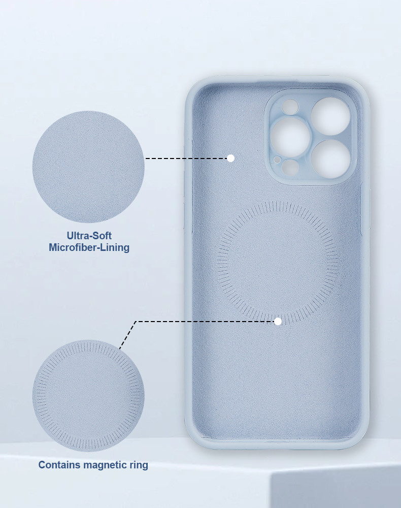 Magnetic Real Liquid Silicone Magsafe Phone Case Shockproof For IPhone 14 15 16