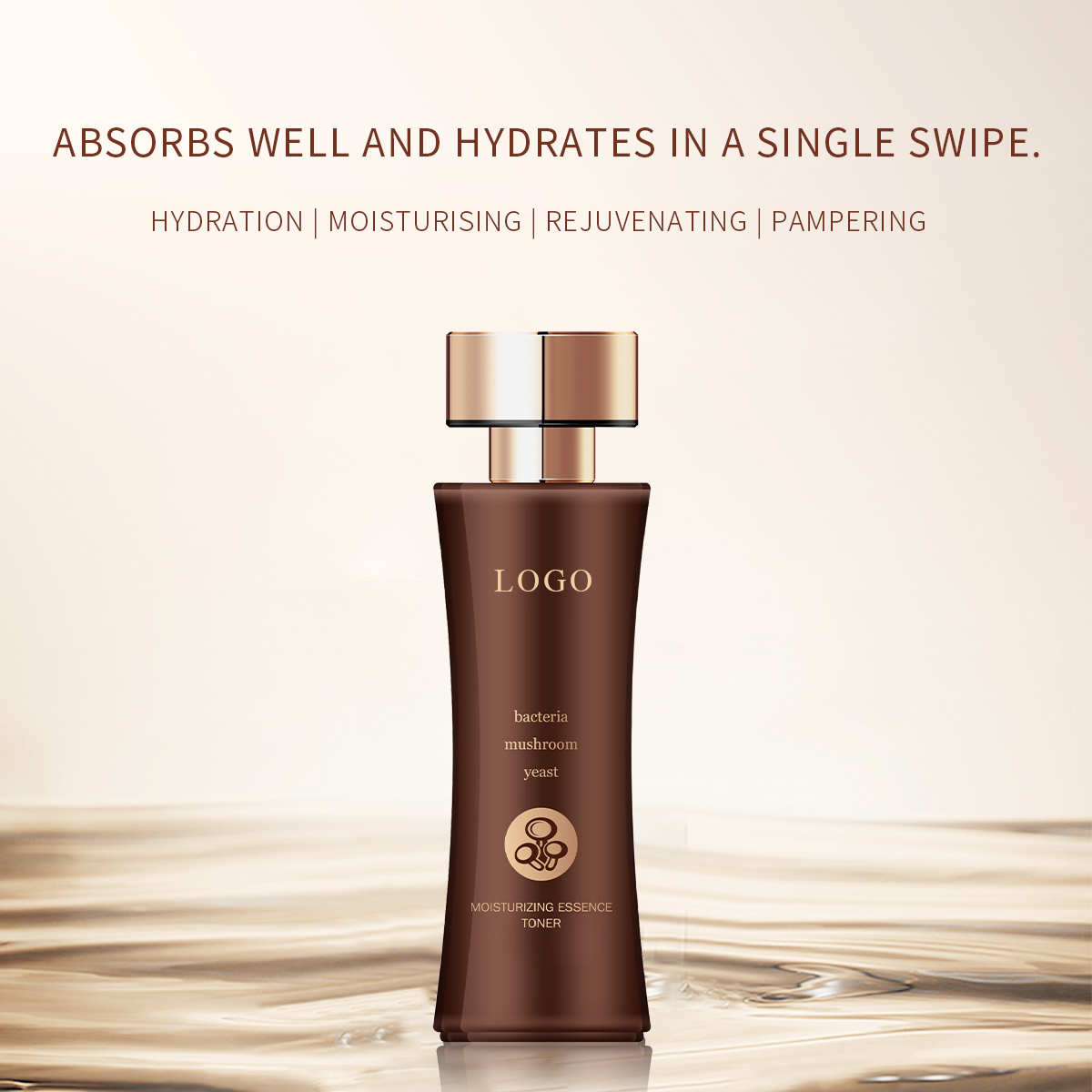 OEM & ODM Facial Care Smoothing Nourishing Mushroom Yeast Moisturizing Essence Lotion for Face