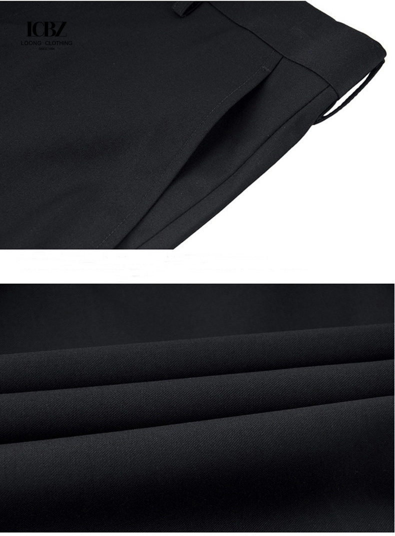 2022 Men's Black Suit Pants Straight Leg for Formal and Casual Occasions in Spring