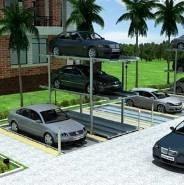 China 2700kg Mechanical Parking Garage Double Cylinder Painting Galvanized Surface wholesale