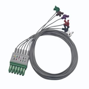 China siemens drager Infinity 6 leads ECG leadwire with neonate clip wholesale