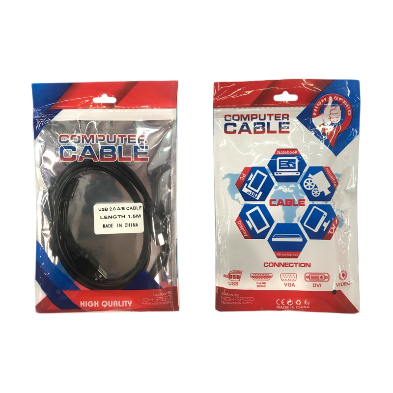 USB Printer Cable 2.0 Scanner Cable Type A to B Male 1m 2m 3m 4m 5m Type B port