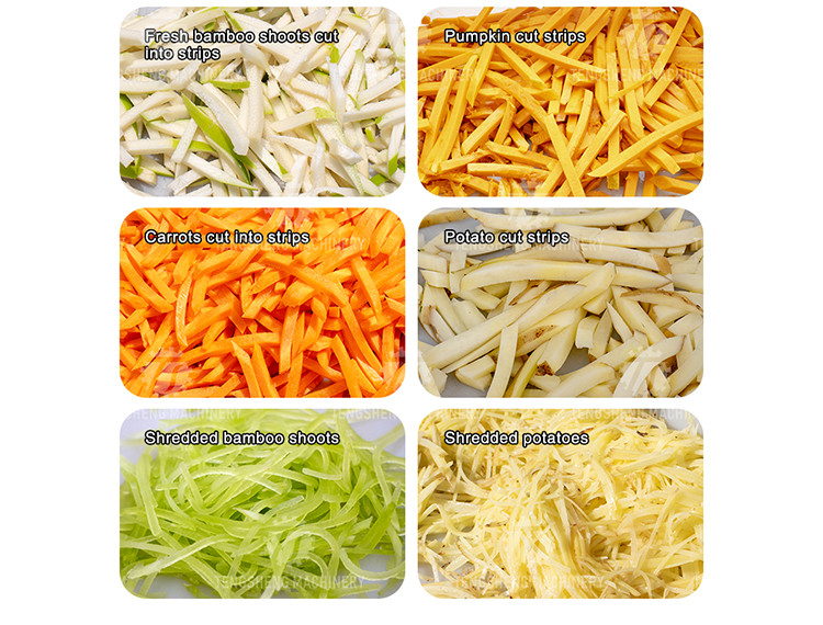 300KG/H Commercial Vegetable Cutter Ginger Potato Garlic Shredder