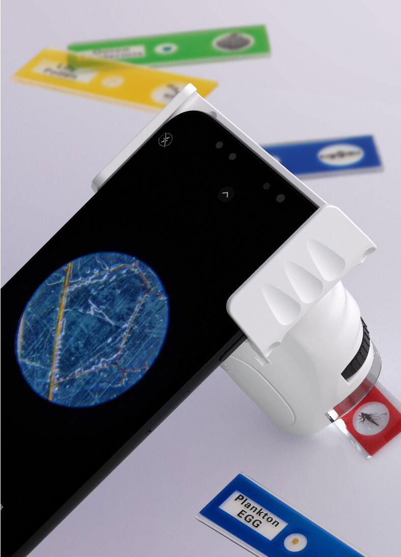 Metal Mini Microscope for Kids' Professional Biological Experiments and Teaching Aids