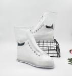 Waterproof Plastic High Heel Boots Rain Shoes Cover For Rain, ankle Boot