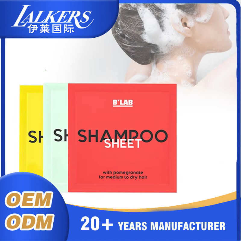 Deep Cleaning Shampoo Sheets Biodegradable Hair Conditioner Sheets