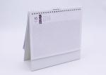 Paper Desk Calendar With Transparent Plastic Cover , 300gsm Business Desk