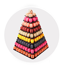 4 tier macaron display tower stand for french macaron
