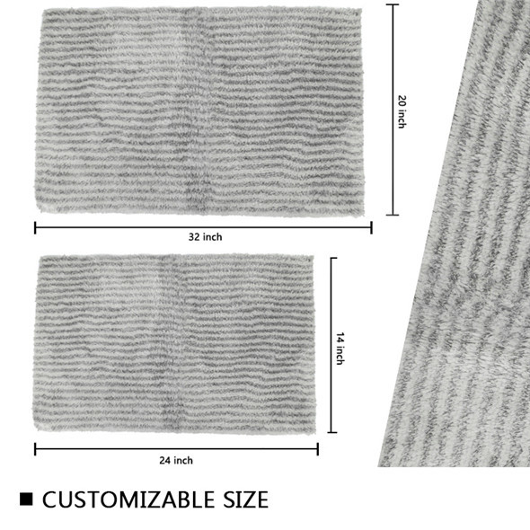 Custom Shape Latex Backing Tufted Bath Mat For Decorative