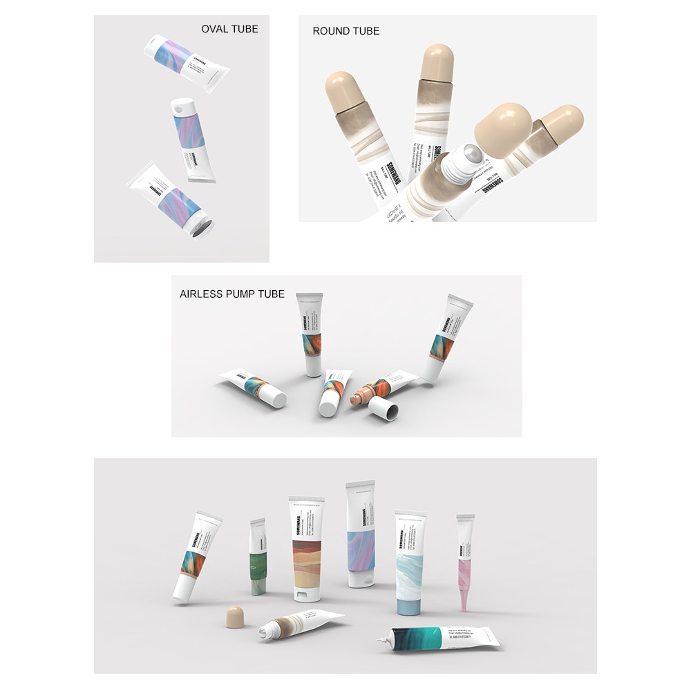 Empty Five Layers PBL Cosmetic Tube Packaging 150ml 180ml 250ml For Skincare Face Cleanser