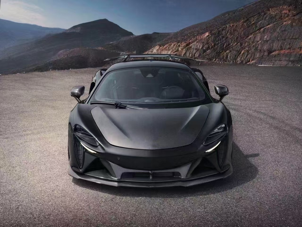 Artura Mclaren Body Kit NV Style Carbon Fiber Front Bumper Diffuser Spoiler Side Skirt