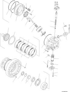 China 11Y-27-40500 11Y-27-40600 For Komatsu Bulldozer D37EX-23 D39EX-23 D37PX Travel Assembly Final Drive Original Aftermarket wholesale