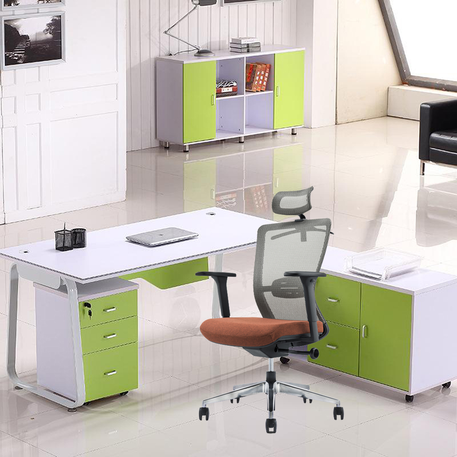 3606A H Adjustable Full Mesh Office Executive Chair OEM ODM for Office Furniture