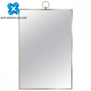 China 5mm Metal Framed Full Length Mirror , Rectangular Arch Free Standing Mirror For Living Room wholesale