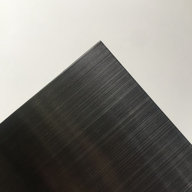 inox 316 0.5mm 1mm 2mm 3mm Hairline Finish Anti-fingerprint Black Stainless Steel Sheet