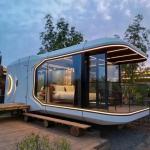 Modern Design Style Smart Mobile Space Capsule Container Hotel Prefabricated