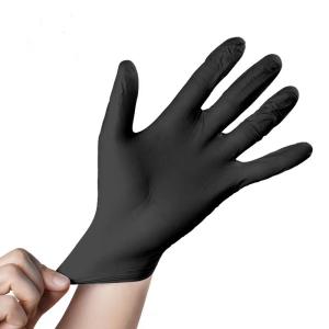 China Black Disposable Nitrile Glove Industrial 9 Inches Sterile Nitrile Exam Gloves wholesale
