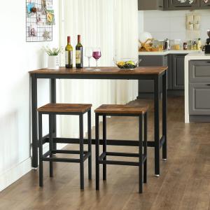 China Wooden Bar Table and Stools, Bar Set for Sale, Bar Table and Chairs, Kitchen Furniture, LBT15X wholesale