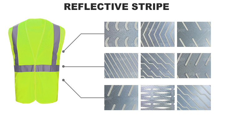 100% Polyester Tricot Safety Vest Belt High Visibility Reflective Belt Vest