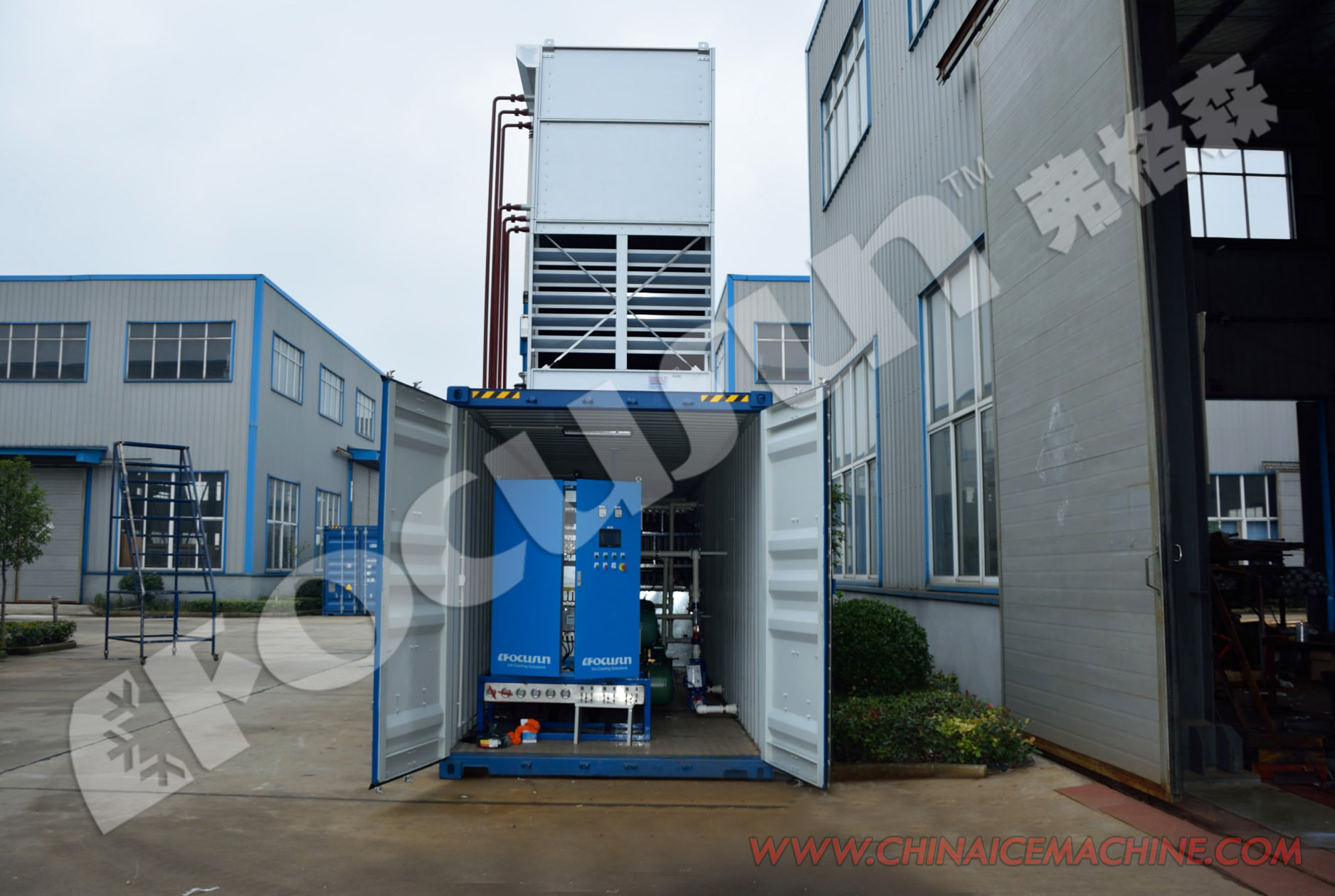 10T Cube Ice Machine with Bitzer Compressor Industrial & Commercial Big Capacity ice cube machine