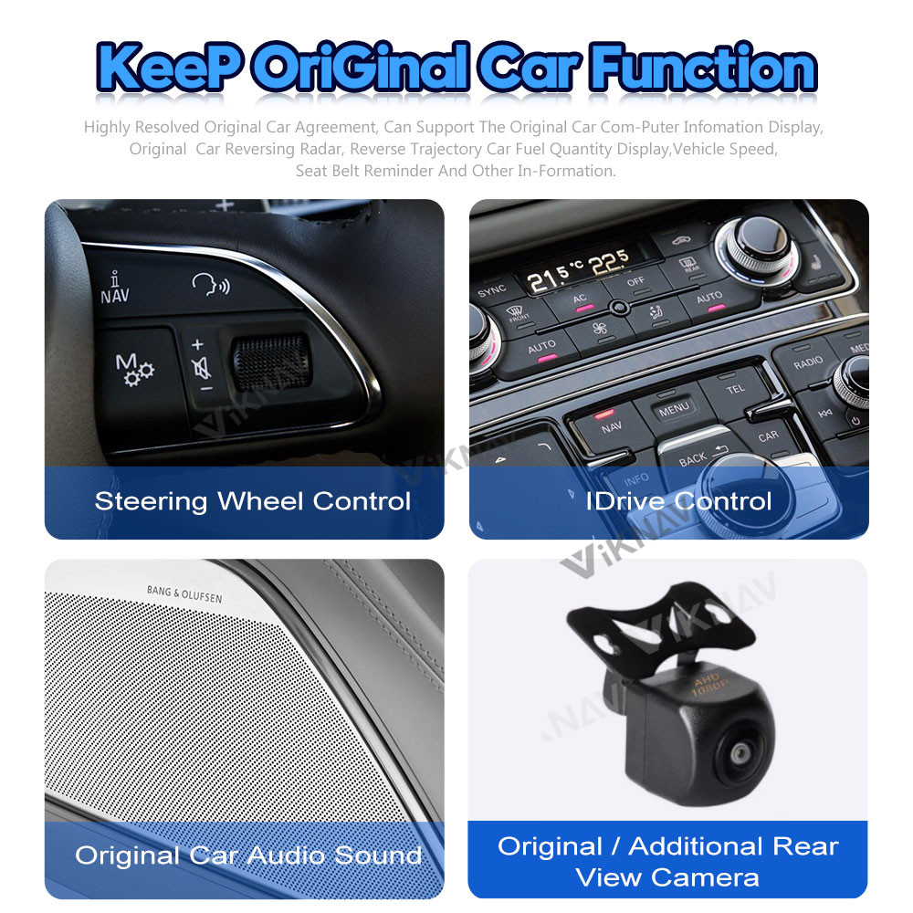 1920*720 Android Auto Car Stereo 12.3 Inch For Audi A8 D4 2011-2017