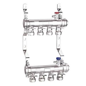 China Forged Brass Valve Manifold Sand Blast Nickel Plated MF1002-25 HPB57-3 wholesale