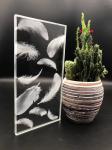 Window Partition Mural Laser 6mm Sand Carved Glass