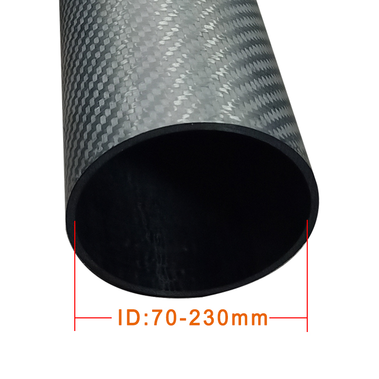 Sample Leadtime of 15 Days for Carbon Fiber Tube 180mm 200mm 230mm Diameter