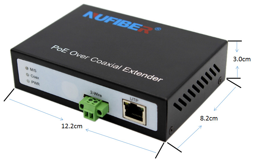 NF-9802PSE/PD POE Ethernet over Twisted Pair Converter 100Mbps POE RJ45 to 2-wire Extender DC48V