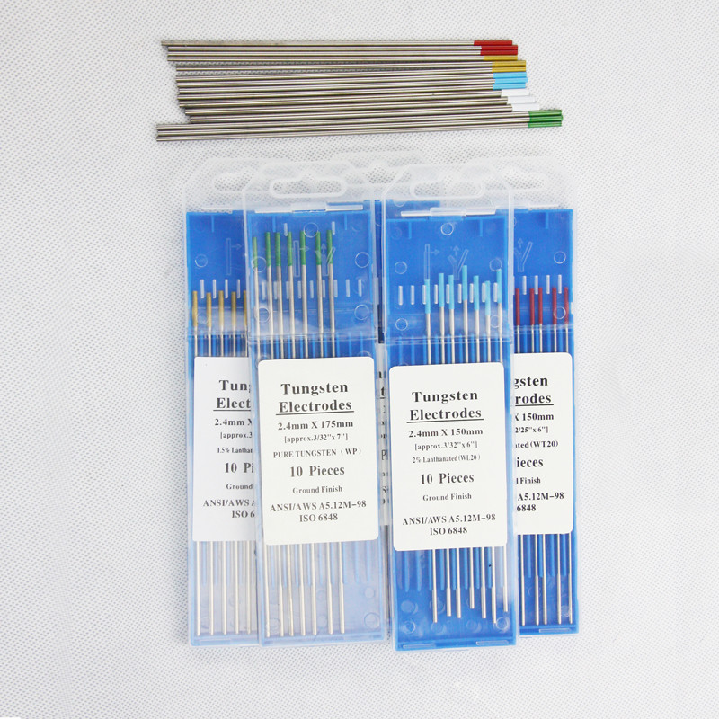 WP Tungsten Welding Electrodes Easy Arc Welding Rod Bar Shaped 150mm 175mm Length