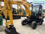Hyundai 60W-7 Used Wheel Excavator 6 Ton Mini Agricural Excavator Hyundai 60W-7
