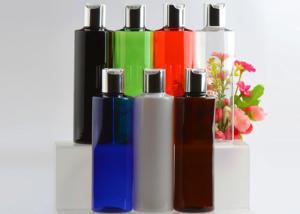 China 250ml Custom Clear Amber Black Skincare Plastic flip cover Bottle wholesale