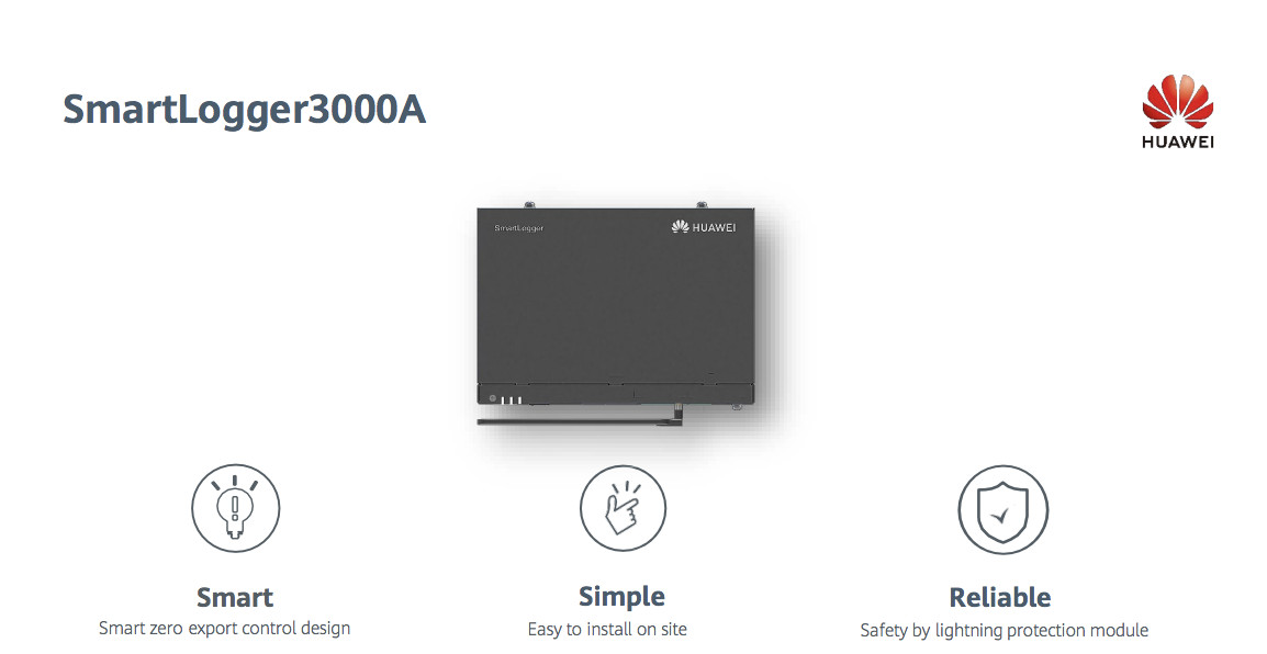 Easy To Install LED Indicator Wifi Module Smartlogger 3000a Acquisition System Huawei Smart Data Logger