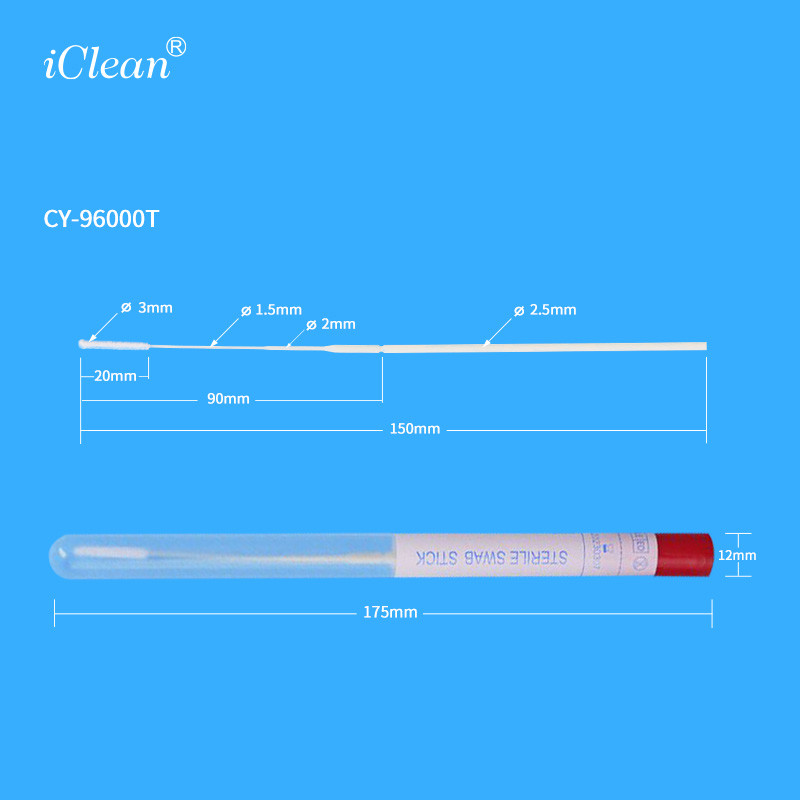 Oral Throat Swab Disposable Sampling Tube Nylon Flocked Swab Transport Tube